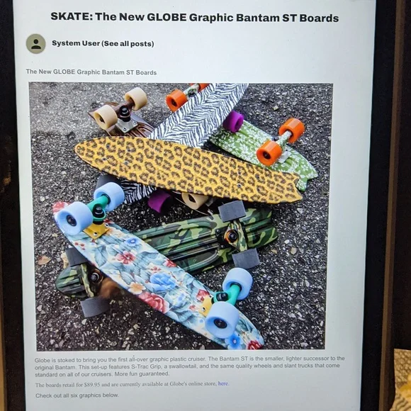 Globe Bantam Penny Board With Retro Graphic: Grandma's Couch - Picture 12 of 12